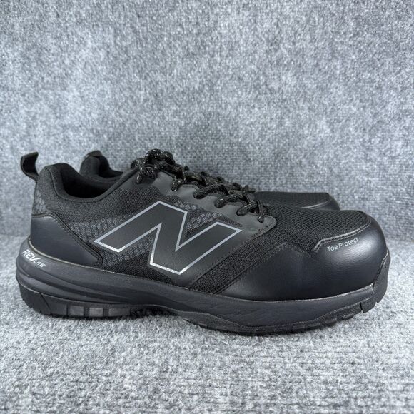 New Blance Quickshift Work Shoes Mens 13 Black Steel Toe Composite Safety - Picture 1 of 10